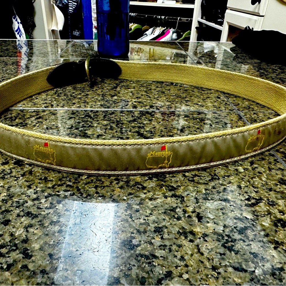 Men’s Ribbon belt- Masters golf- size 42